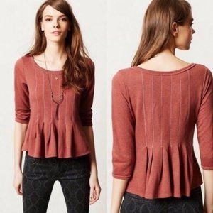 Anthropologie Saturday Sunday Peplum Pullover M
